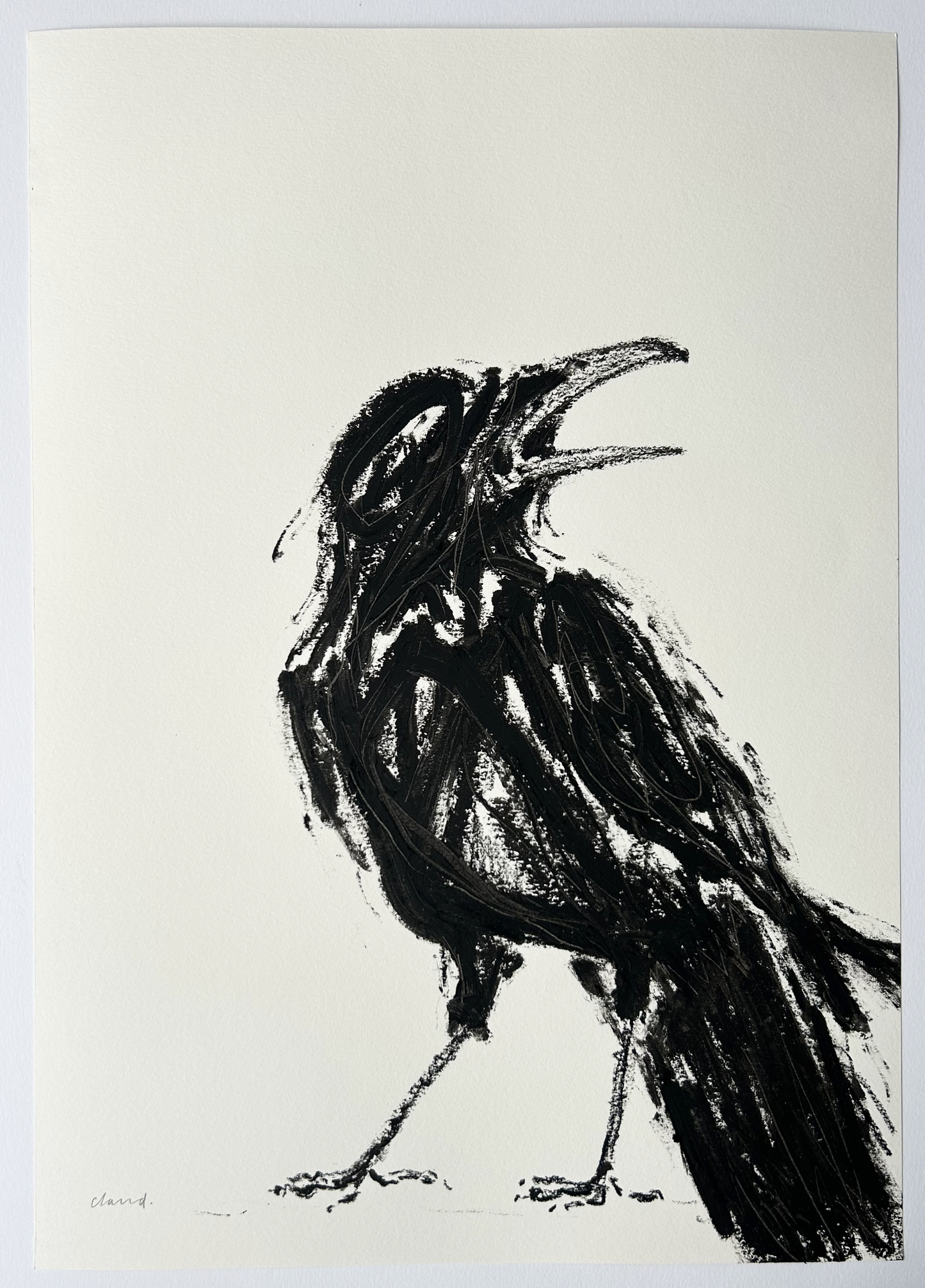 Squawking Crow II (Original Artwork)
