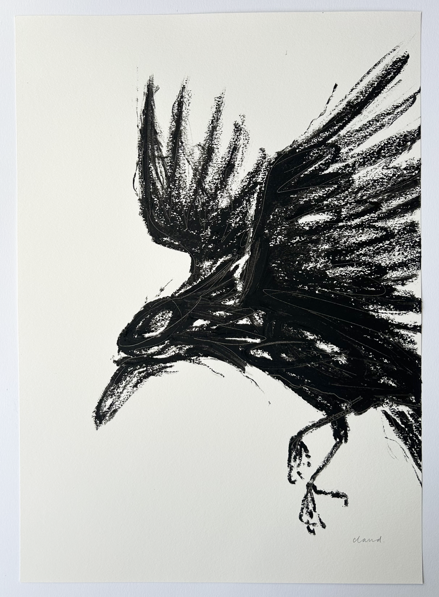 Swooping Crow III (Original Artwork)