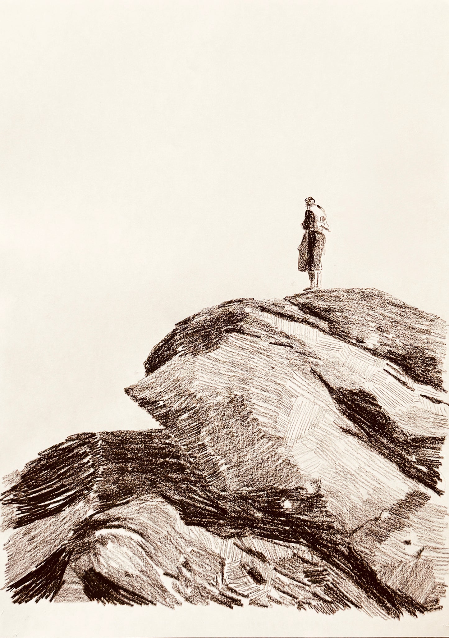 Brigitte On The Rocks (Original Artwork)
