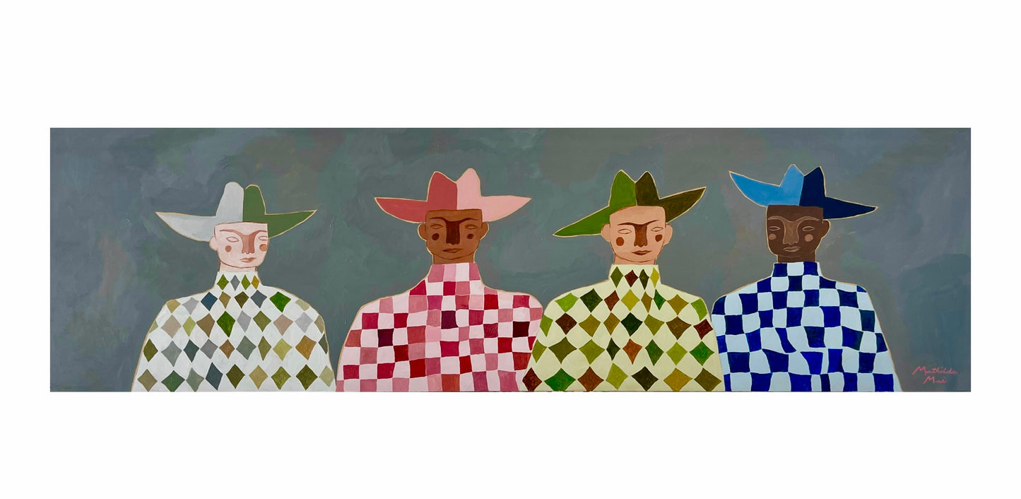 The 4 Cowboys (Original Artwork)