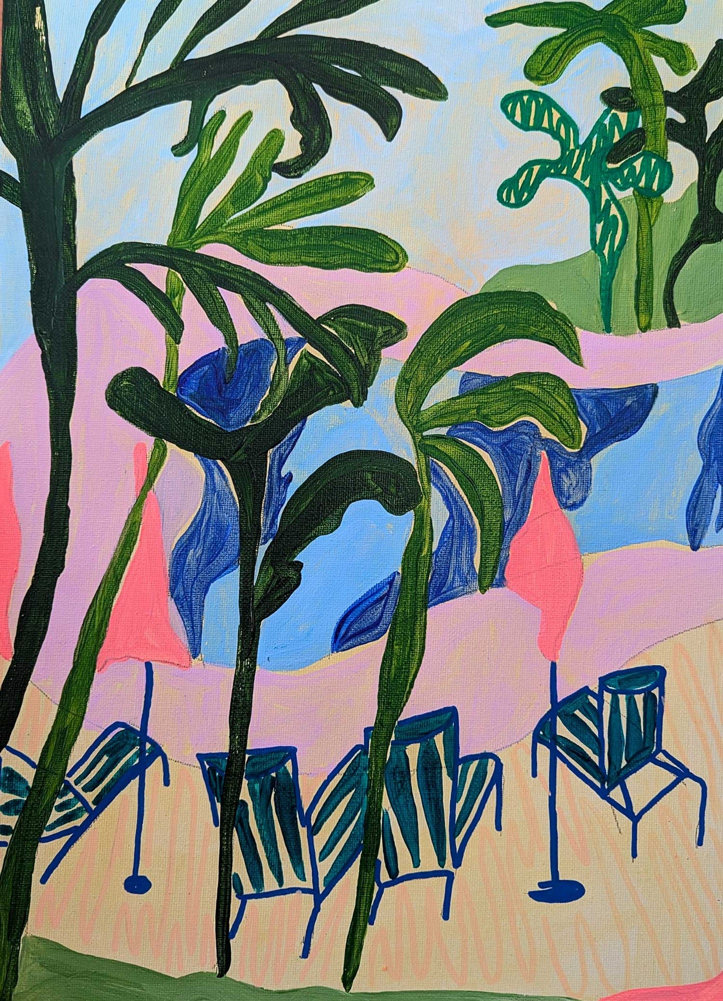 Pool Study (Original Artwork)