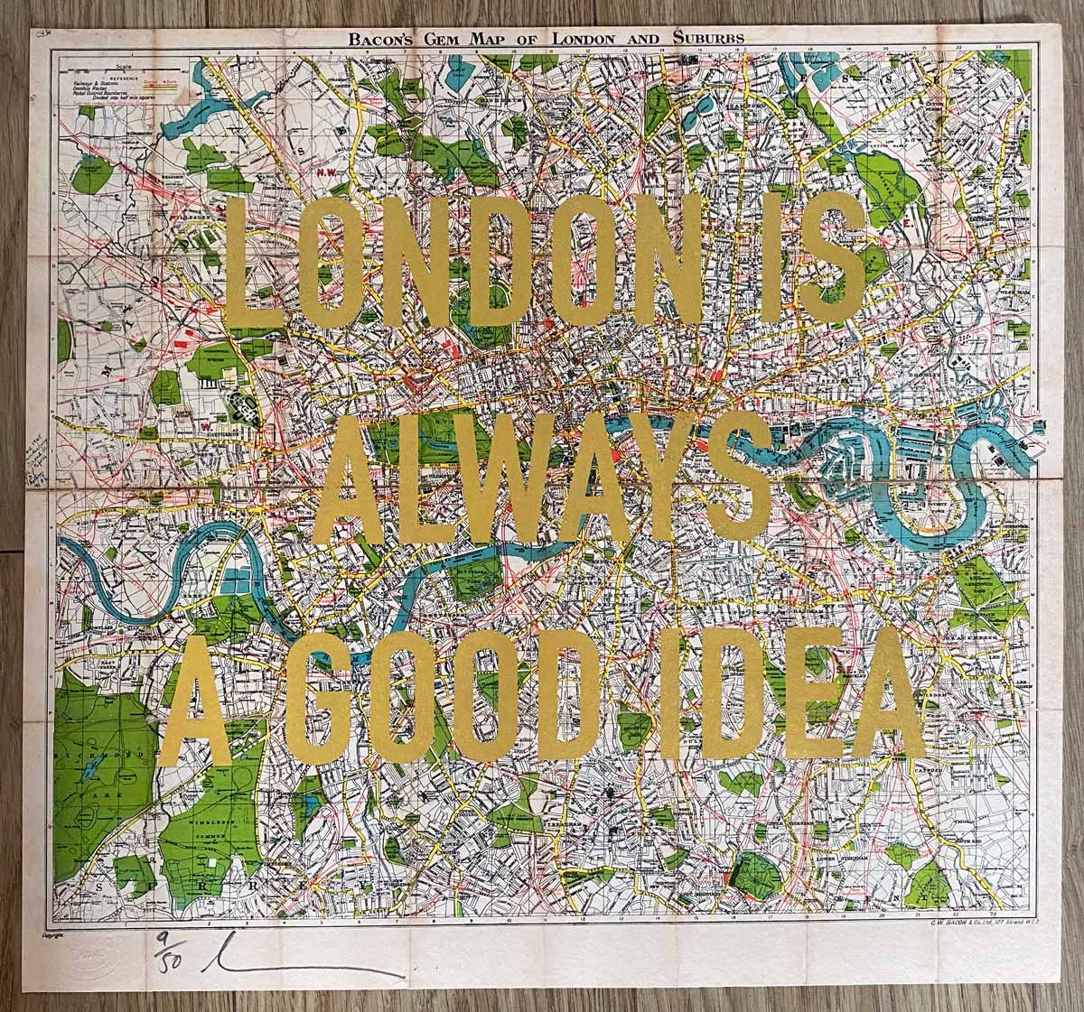 London is Always a Good Idea (Gold Leaf)