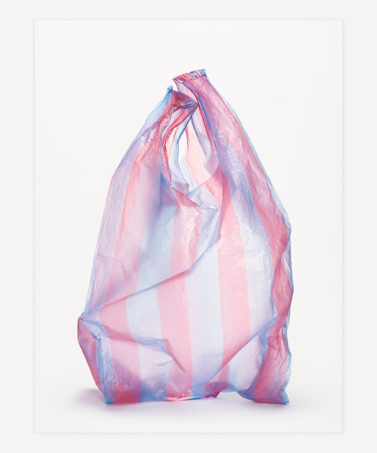 #0044- Red and Blue Striped Vest Bag (Print)