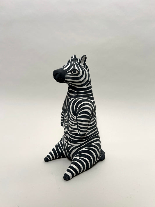 Sitting Zebra (Sculpture)