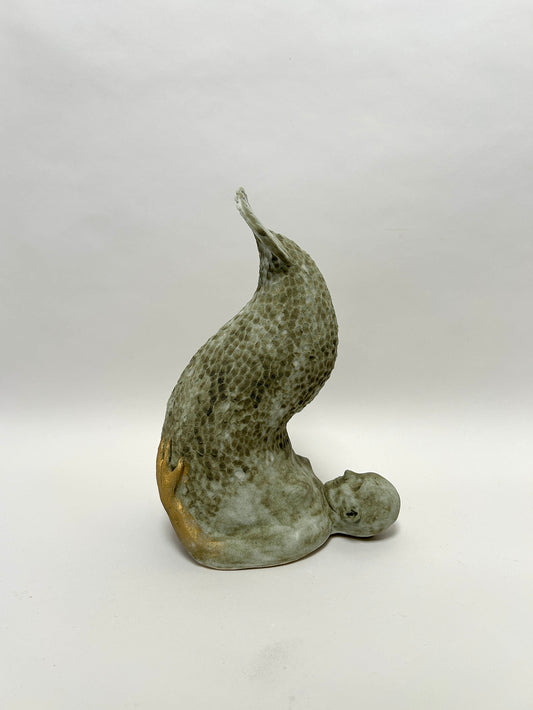 Stretching Mermaid (Sculpture)