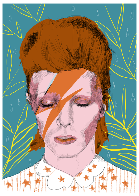 Bowie (Hand Finished Giclee Print)