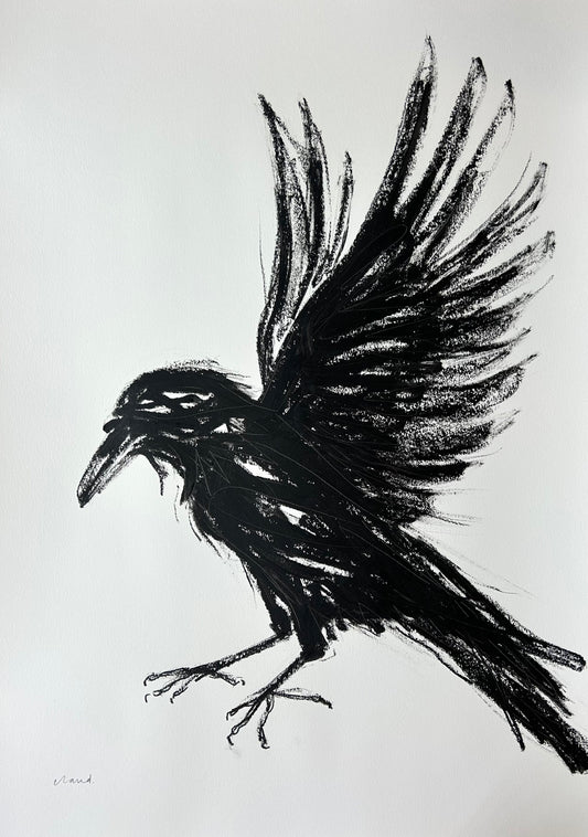 Landing Crow II (Original Artwork)