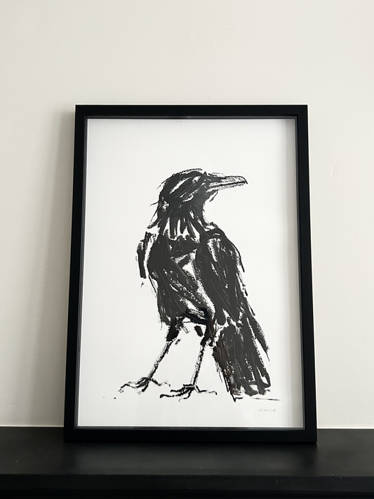 Listening Crow II (Original Artwork)
