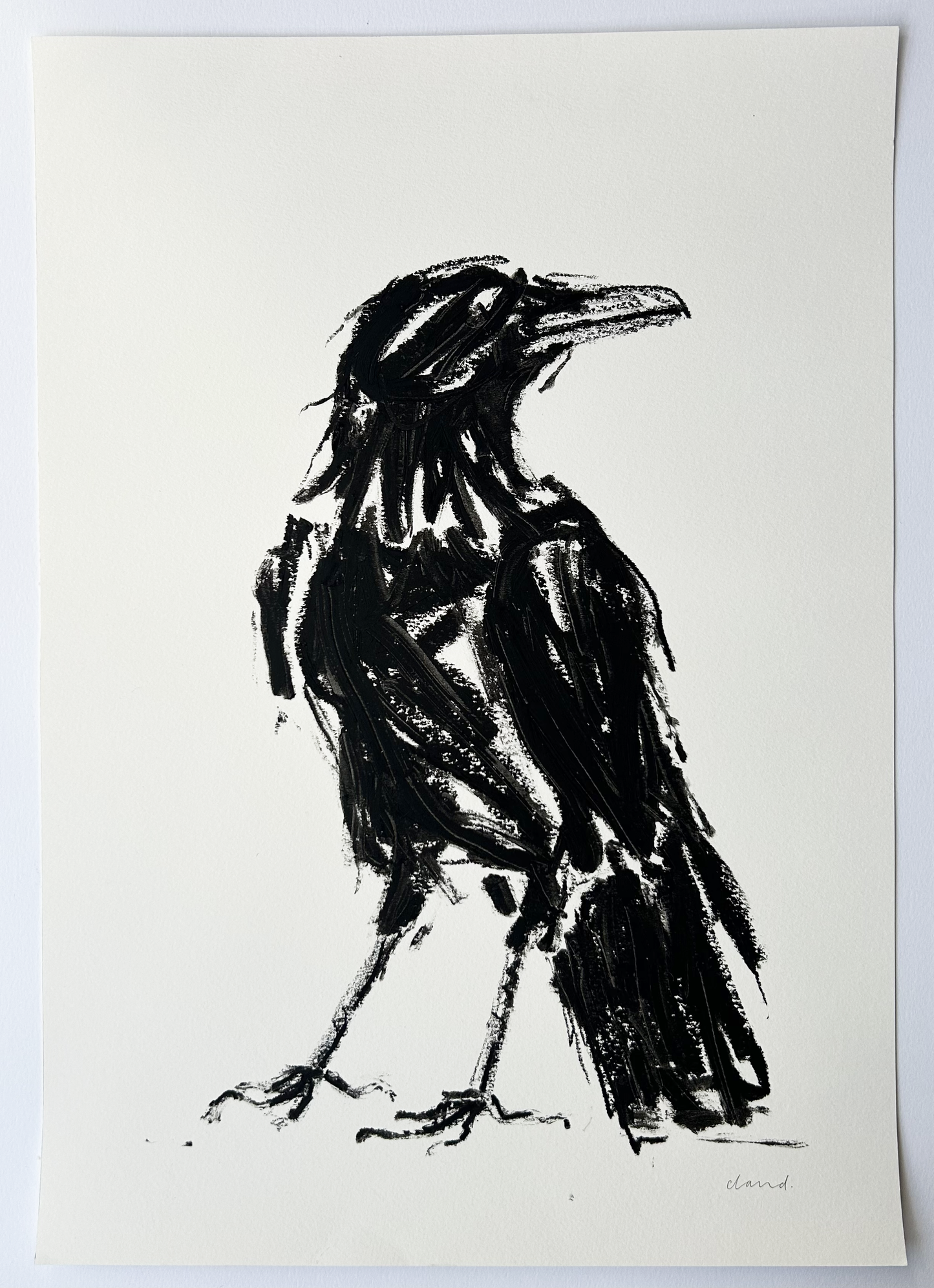 Listening Crow II (Original Artwork)