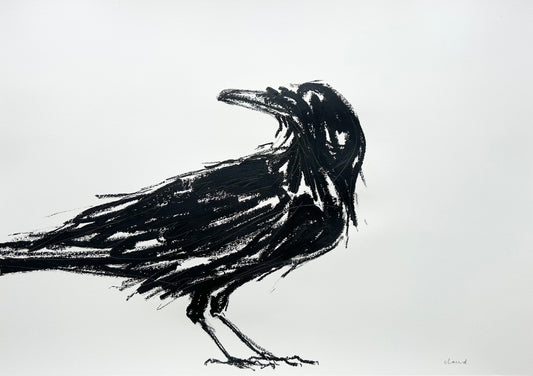 Listening Crow IIII (Original Artwork)