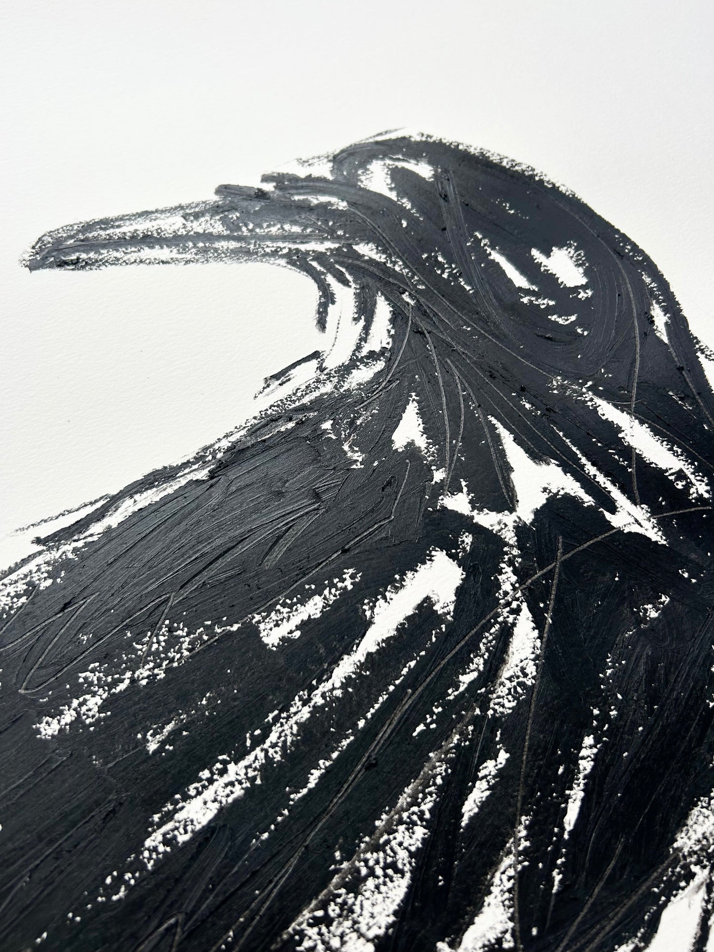 Listening Crow IIII (Original Artwork)