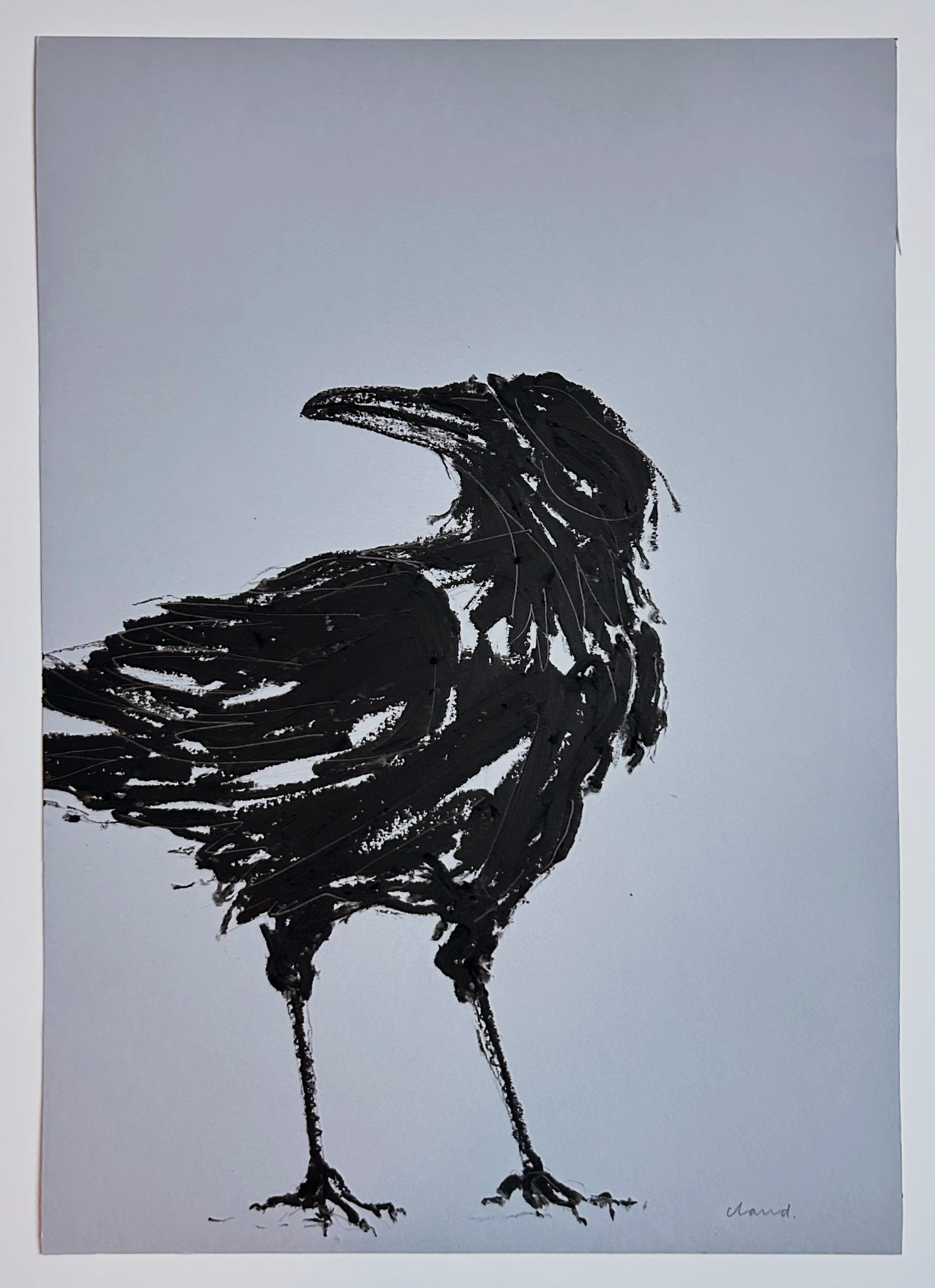 Standing Crow (grey)