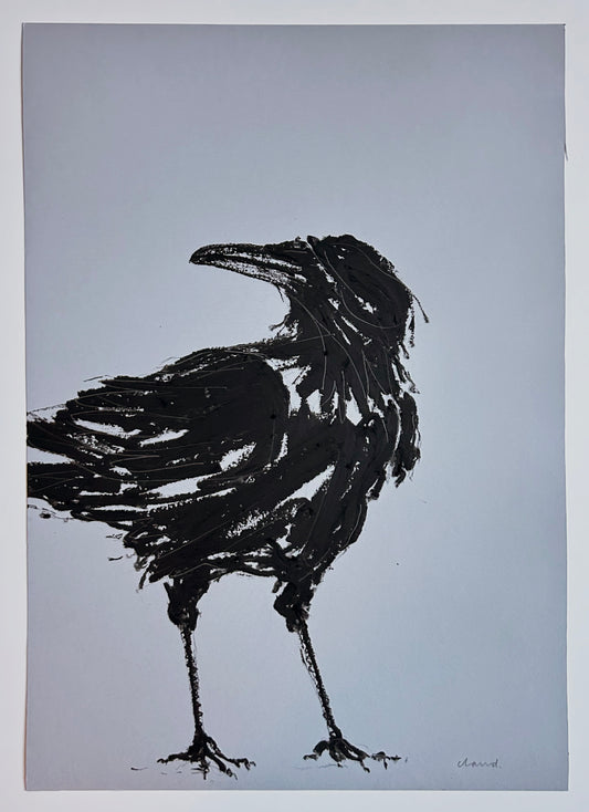 Standing Crow (grey)