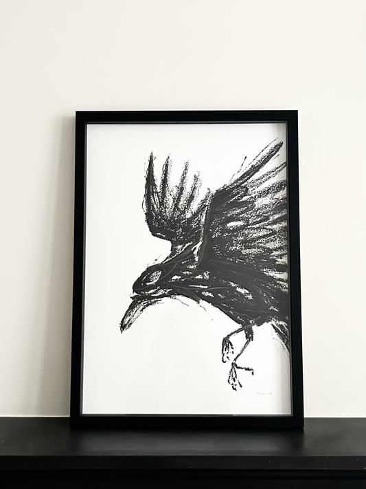 Swooping Crow III (Original Artwork)