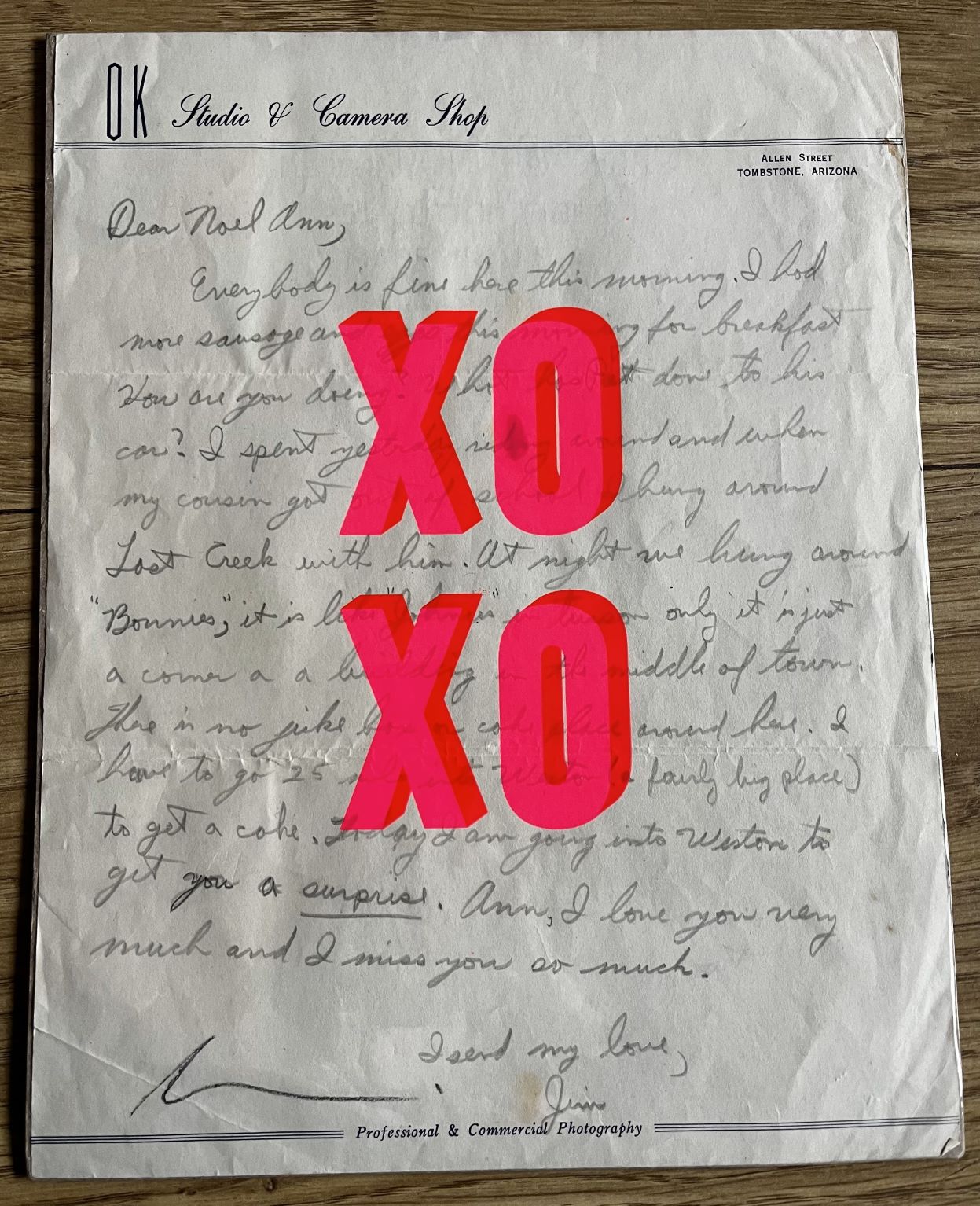 XO XO Love Letter