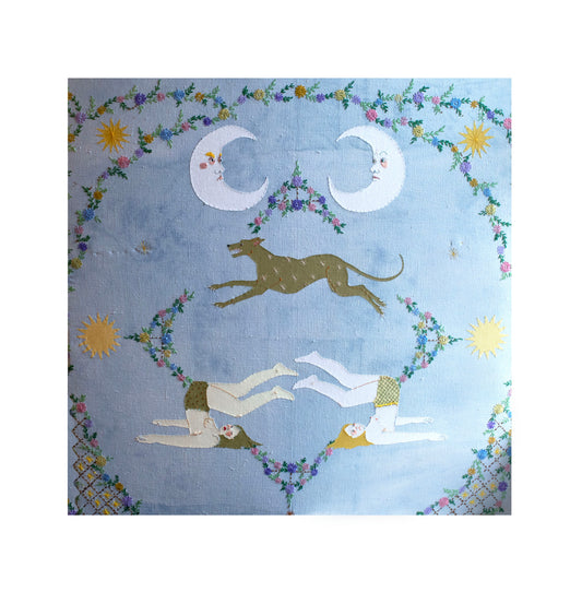 Hound and Moons (Original Artwork)