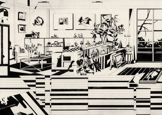 Open Living (Collograph Print)