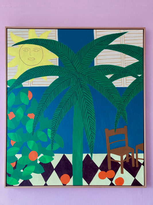 Beneath The Palm's Shade (Original Artwork)