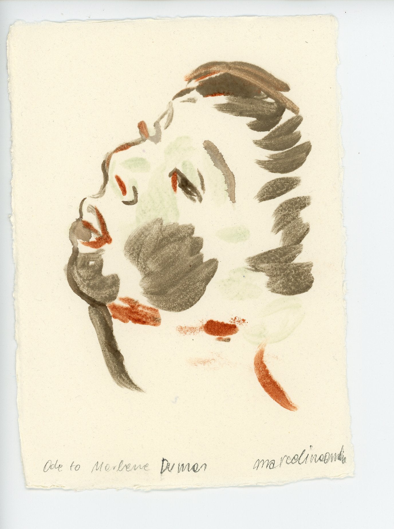 Ode to Marlene Dumas (Original Artwork)