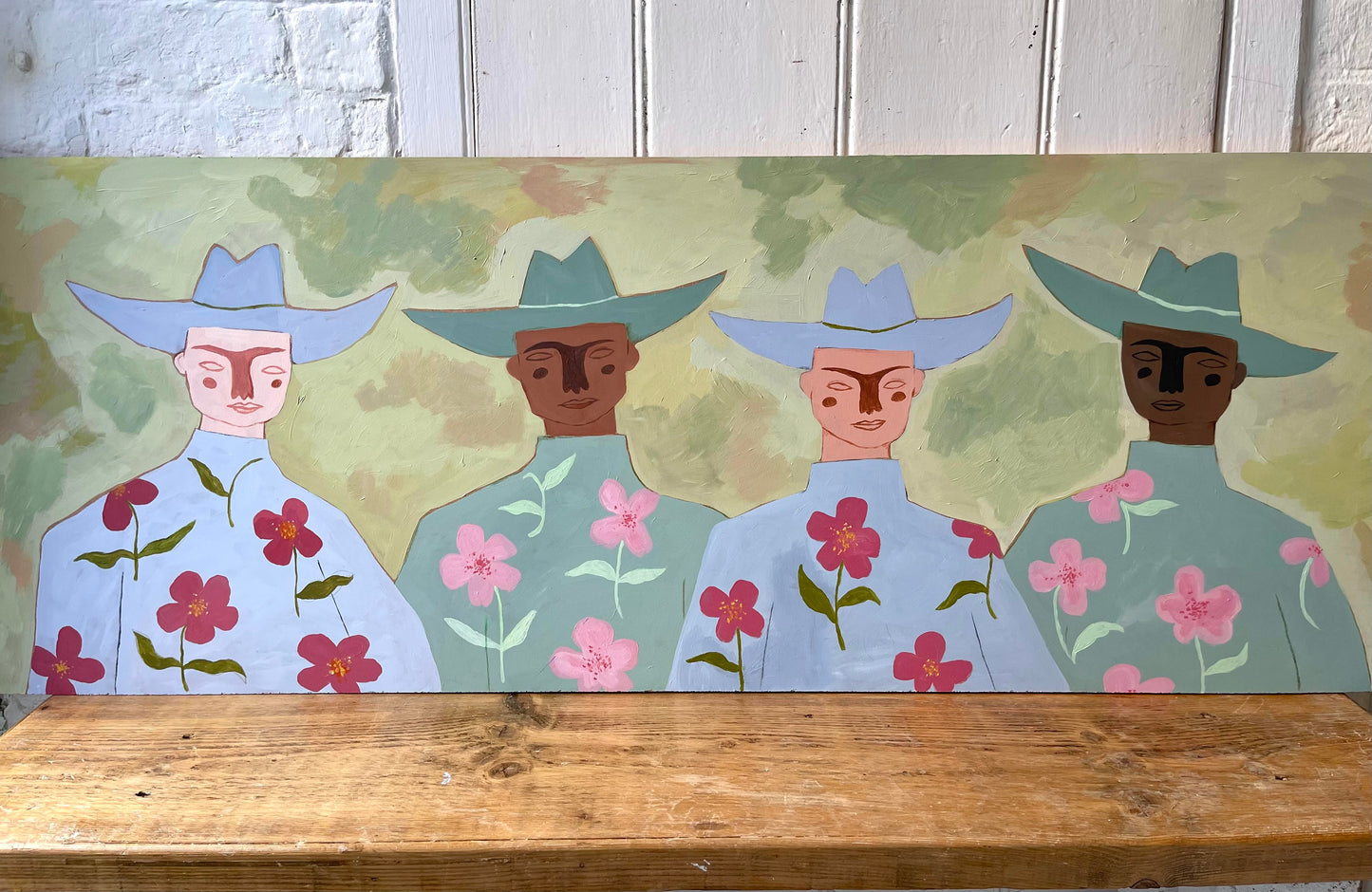 Cowboys in Spring (Original Artwork) – ArtFriend