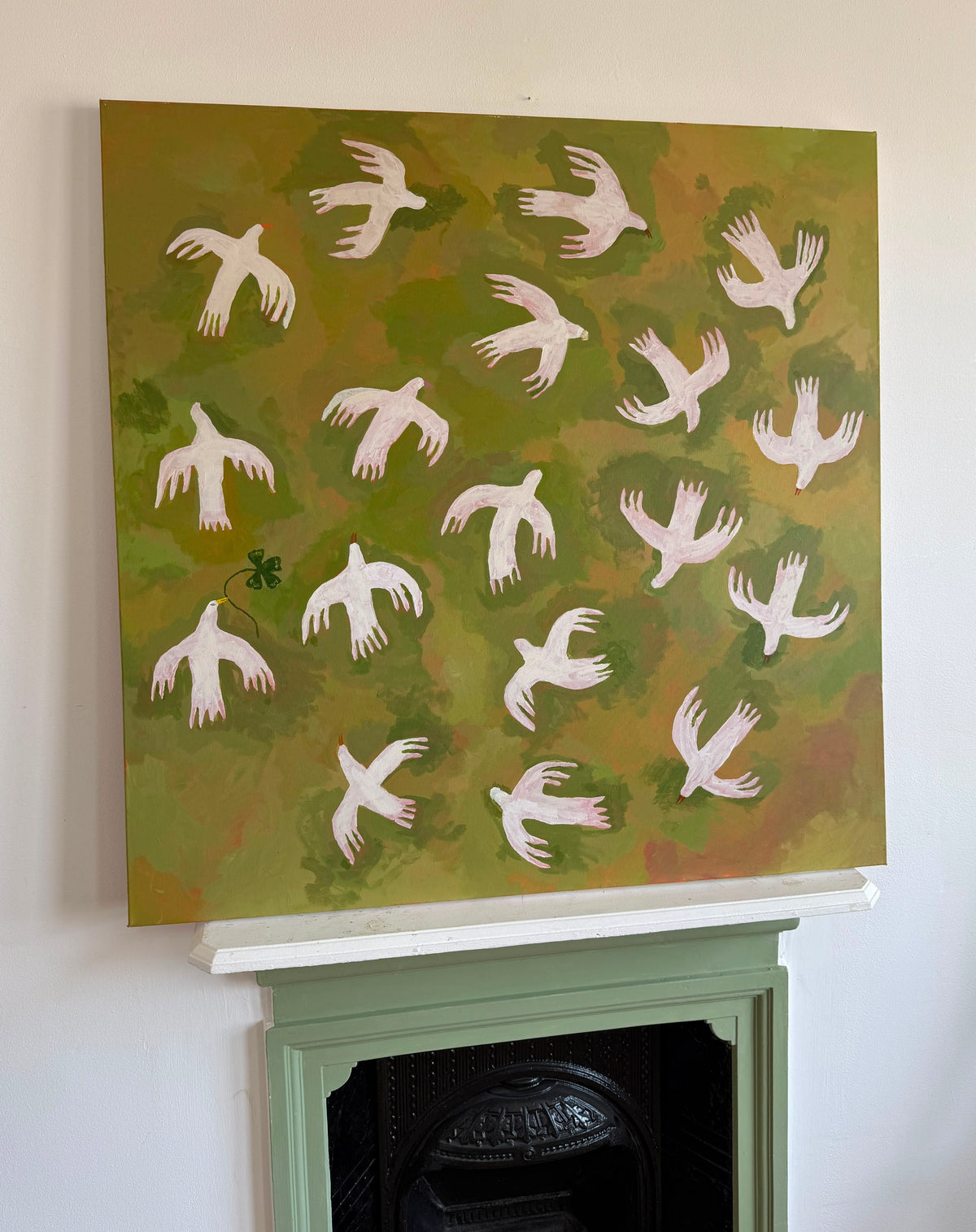 Doves In Flight (Original Artwork)