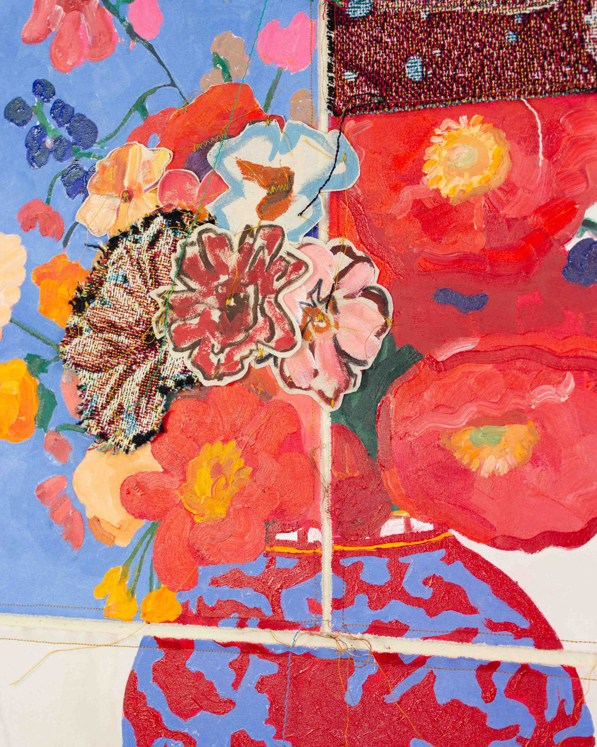 Red and Blue Vase (Original Artwork)