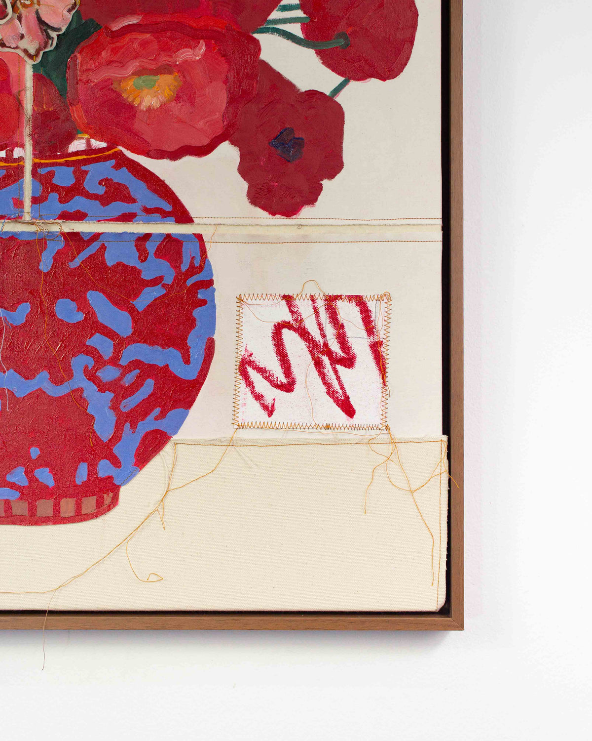 Red and Blue Vase (Original Artwork)